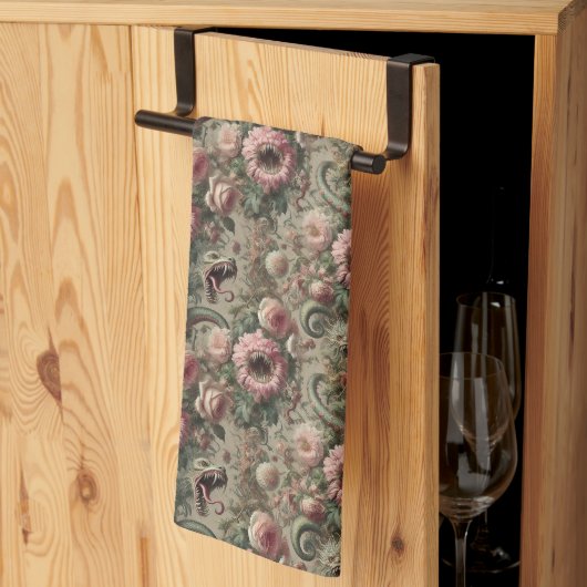 De vraatzuchtige Verdants - Gotisch Victoriaans Theedoek (Derde Gevouwen)