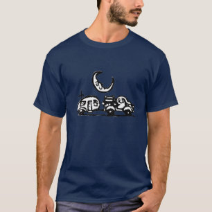 De vrachtwagen, 🛻 de trailer, en de slaperige maa t-shirt
