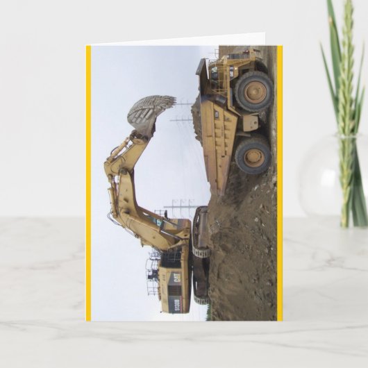 De Vrachtwagen van het graafwerktuig/van de Kaart (Voorkant)