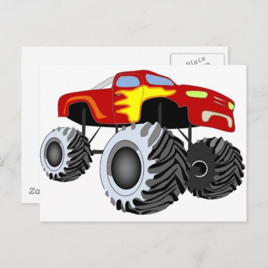 De Vrachtwagen van het monster Briefkaart (Voorkant / Achterkant)