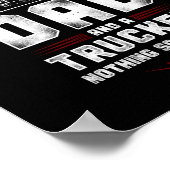 De vrachtwagenchauffeur ik ben een vader en een tr poster (Hoek)