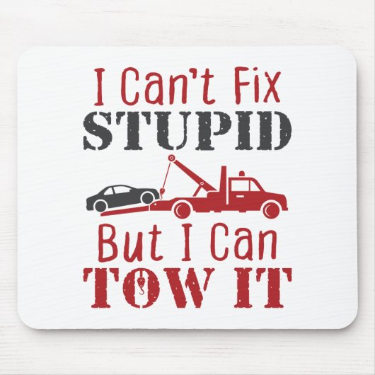 De vrachtwagenchauffeur kan het niet oplossen, maa muismat (Voorkant)