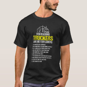 De vrachtwagenchauffeurs zijn beter uitgerust met t-shirt