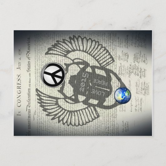 De Vrede 2015 van de liefde Briefkaart (Voorkant)