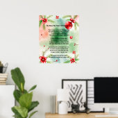 De Vrede die we Vinden met Kerstmis Poster (Thuiskantoor)