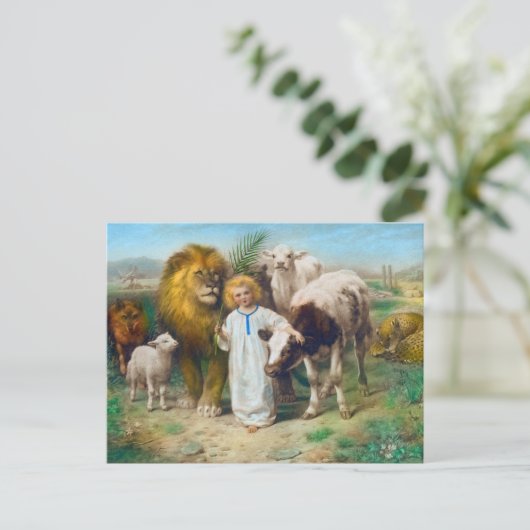 De Vrede door William Strutt Feestdagenkaart (Staand voorkant)