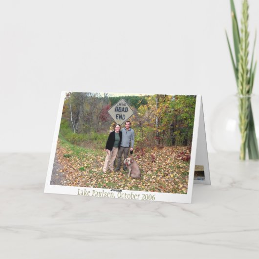 De Vrede en de Vreugde van de haal Feestdagen Kaart (Achterkant)