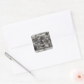 De vrede in L'Isle aux Boeufs Vierkante Sticker (Envelop)