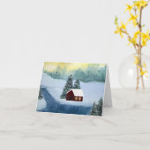 De Vrede Lege Notecard van de winter Kaart (Gele Bloem)