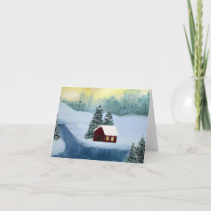 De Vrede Lege Notecard van de winter Kaart