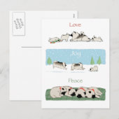 De Vrede | Leuke van de Vreugde van de Liefde van Feestdagenkaart (Voorkant / Achterkant)