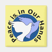 DE VREDE LIGT IN ONZE HANDEN MAGNEET (Voorkant)