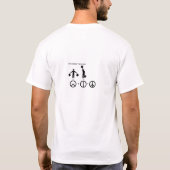 de vrede t-shirt (Achterkant)