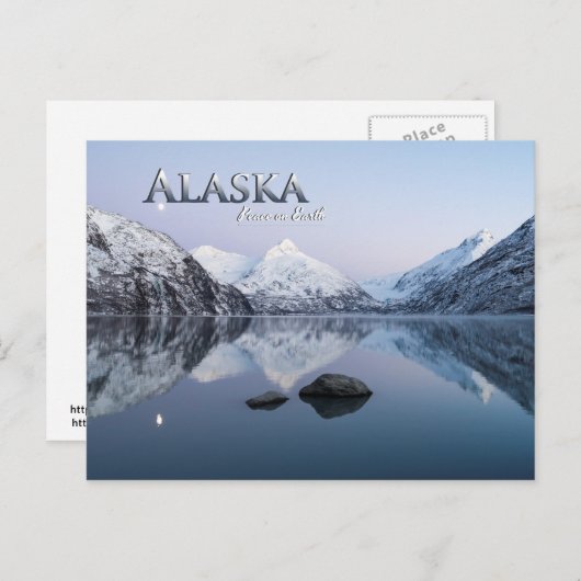 De Vrede van Alaska ter wereld Briefkaart (Voorkant / Achterkant)
