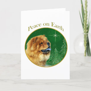 De Vrede van de chow-chow Feestdagen Kaart
