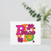 de Vrede van de jaren '60Stijl Briefkaart (Staand voorkant)