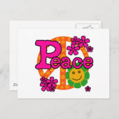 de Vrede van de jaren '60Stijl Briefkaart (Voorkant / Achterkant)