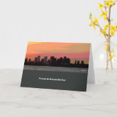 De vrede van de zonsondergang--lege kaart (Gele Bloem)