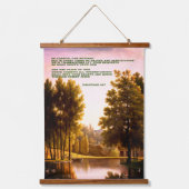 'De Vrede van God' Houten Tapijt met Topping Hangend Wandkleed (Voorkant)