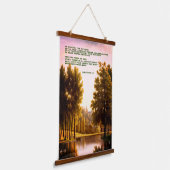 'De Vrede van God' Houten Tapijt met Topping Hangend Wandkleed (Gebogen)