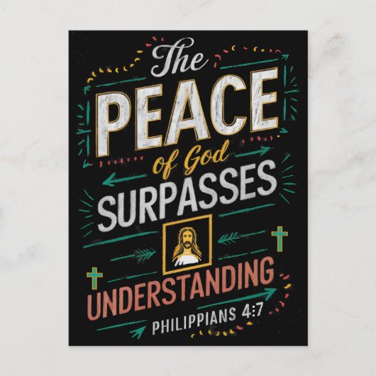 De vrede van God overtreft begrip. Briefkaart (Voorkant)