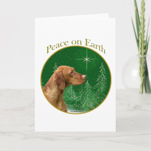 De Vrede van Vizsla Feestdagen Kaart (Voorkant)