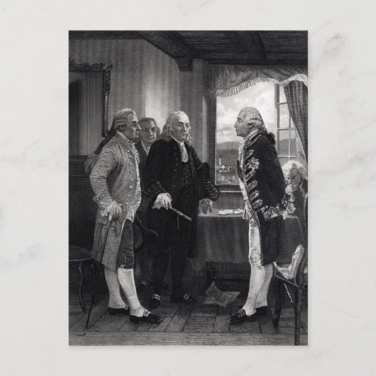 De vredesconferentie van Staten Island Briefkaart (Voorkant)