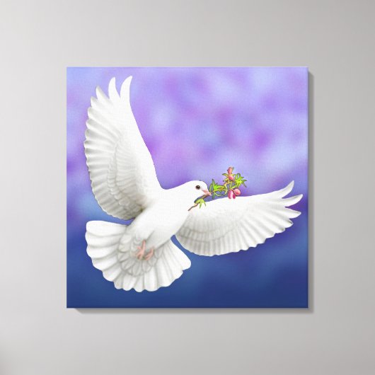 De vredesduif wikkelde canvas (Voorkant)