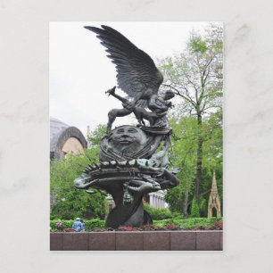 De vredesfontein in de kathedraal van Sint-John Briefkaart