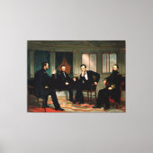 De vredesmakers van George Peter Alexander Healy Canvas Afdruk (Voorkant)