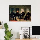 De vredesmakers van George Peter Alexander Healy Poster (Thuiskantoor)