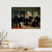 De vredesmakers van George Peter Alexander Healy Poster (Keuken)