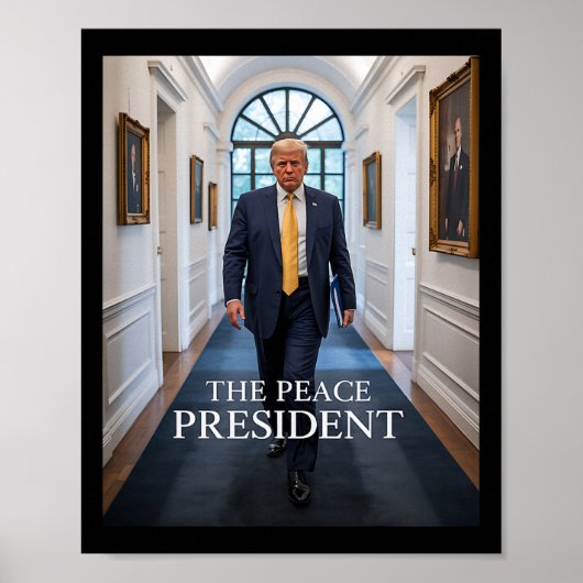 De vredespresident, Trump president van de vrede _ Poster (Voorkant)