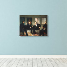 De vredestichters Schilderij President Lincoln Kle