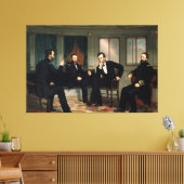 De vredestichters Schilderij van 1868 Canvas Afdruk (Insitu (Woonkamer))