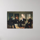 De vredestichters Schilderij van 1868 Canvas Afdruk (Voorkant)