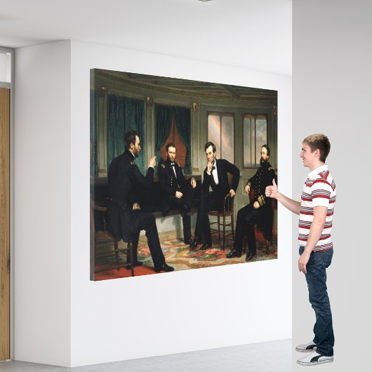 De vredestichters Schilderij van 1868 Canvas Afdruk