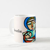 De Vredige Madonna Koffiemok (Voorkant links)
