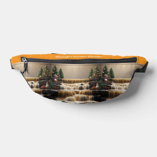 "De vredige sluimer van de winter" Heuptasje (Liggend)