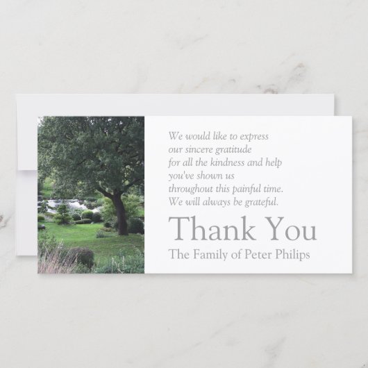 De vredige tuin 6 sympathie bedankt 2 (Voorkant)