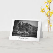 De vreedzame Scène van het Kanaal - Gelukkig om Kaart (Gele Bloem)