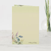 De vreedzame vogel kaart (Achterkant)