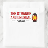 De vreemde en ongewone Podcast Stickers (Tas)