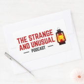 De vreemde en ongewone Podcast Stickers (Envelop)