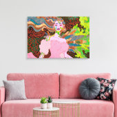 De vreemde engel canvas afdruk (Insitu (Woonkamer))