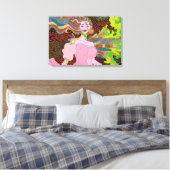 De vreemde engel canvas afdruk (Insitu (Slaapkamer))