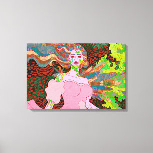 De vreemde engel canvas afdruk
