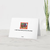 De vreemde Groeten van Kerstmis Feestdagen Kaart (Achterkant)