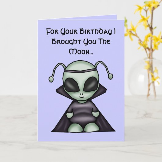 De vreemde Kaart van de Verjaardag (Gele Bloem)