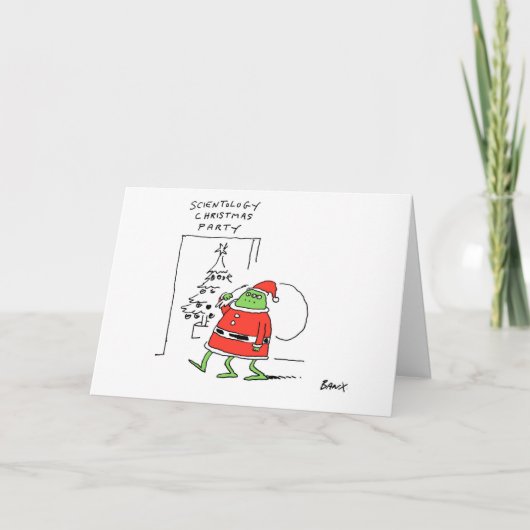 De vreemde kaart van Kerstmis Scientologist (Voorkant)